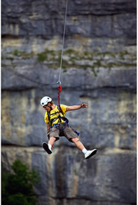 Rock wall climbing